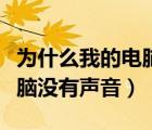 为什么我的电脑没有声音了啊（为什么我的电脑没有声音）