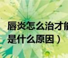 唇炎怎么治才能断根（一年四季嘴唇干裂脱皮是什么原因）