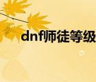 dnf师徒等级有什么用（dnf师徒等级）