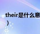 their是什么意思什么词性（their是什么意思）