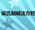 侯氏制碱法方程式两个（侯氏制碱法方程式）