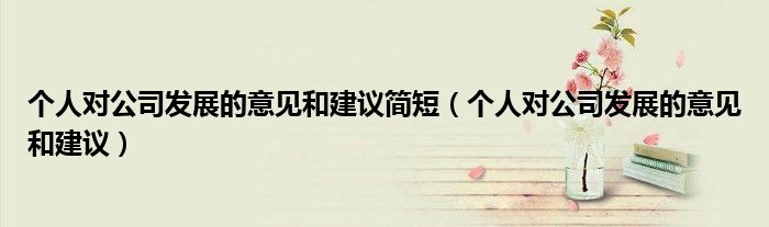 个人对公司发展的意见和建议简短（个人对公司发展的意见和建议）