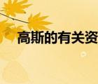 高斯的有关资料简介（关于高斯的简介）