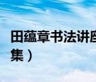 田蕴章书法讲座全集解说（田蕴章书法讲座全集）