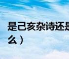 是己亥杂诗还是己亥杂诗（己亥杂诗主旨是什么）