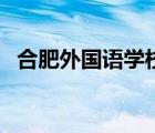 合肥外国语学校高中部（合肥外国语学校）
