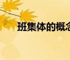 班集体的概念和内涵（班集体的概念）
