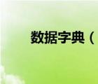数据字典（说一说数据字典的简介）