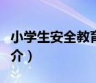 小学生安全教育（说一说小学生安全教育的简介）