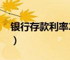 银行存款利率2023年（银行存款利率怎么算）