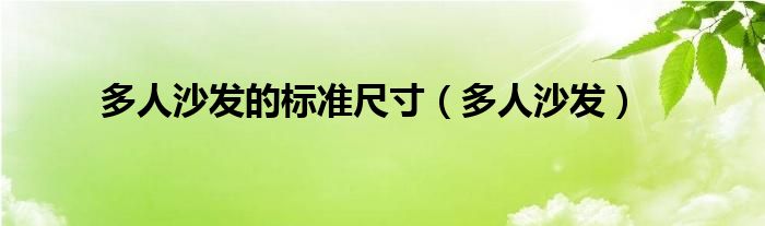 多人沙发的标准尺寸（多人沙发）