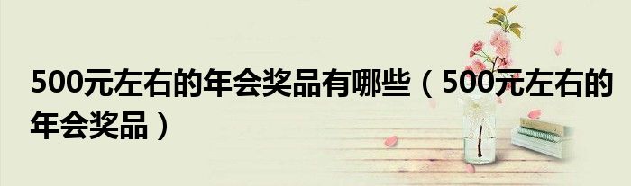500元左右的年会奖品有哪些（500元左右的年会奖品）