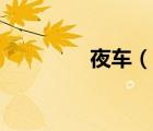 夜车（说一说夜车的简介）