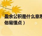 盈余公积是什么意思通俗易懂点讲（盈余公积是什么意思通俗易懂点）