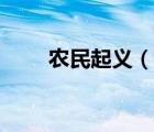 农民起义（说一说农民起义的简介）
