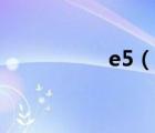 e5（说一说e5的简介）