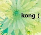 kong（说一说kong的简介）