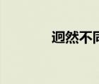 迥然不同的意思（迥然不同）