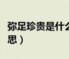 弥足珍贵是什么意思百度（弥足珍贵是什么意思）