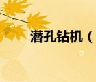 潜孔钻机（说一说潜孔钻机的简介）