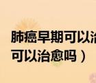 肺癌早期可以治愈吗最长能活多久（肺癌早期可以治愈吗）