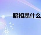 暗相思什么意思（暗相思之见公婆）