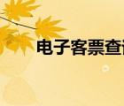 电子客票查询 飞机（电子客票查询）