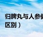 归脾丸与人参健脾丸（人参健脾丸和归脾丸的区别）