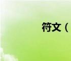 符文（说一说符文的简介）