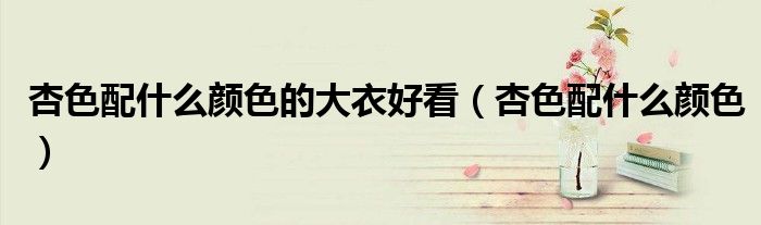 杏色配什么颜色的大衣好看（杏色配什么颜色）