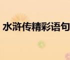 水浒传精彩语句摘抄大全（水浒传精彩语句）