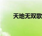 天地无双歌词歌词（天地无霜歌词）