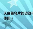 天麻首乌片的功效与作用和副作用（天麻首乌片的功效及副作用）