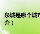 泉城是哪个城市（说一说泉城是哪个城市的简介）
