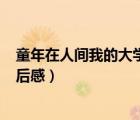 童年在人间我的大学读后感500字（童年在人间我的大学读后感）
