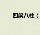 四梁八柱（说一说四梁八柱的简介）