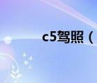 c5驾照（说一说c5驾照的简介）