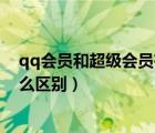 qq会员和超级会员有什么区别（qq大会员和超级会员有什么区别）