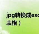 jpg转换成excel表格软件（jpg转换成excel表格）