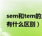 sem和tem的主要应用有哪些（TEM和SEM有什么区别）