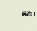 吴海（说一说吴海的简介）