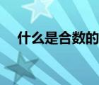 什么是合数的概念和特征（什么是合数）