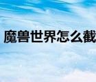 魔兽世界怎么截图全屏（魔兽世界怎么截图）