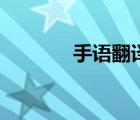 手语翻译资格证（手语翻译）