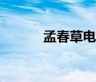 孟春草电视剧大结局（孟春草）