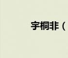 宇桐非（说一说宇桐非的简介）