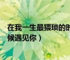 在我一生最猥琐的时候遇见你百度云（在我一生最猥琐的时候遇见你）