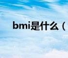 bmi是什么（说一说bmi是什么的简介）