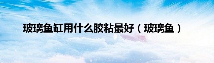 玻璃鱼缸用什么胶粘最好（玻璃鱼）