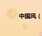 中国风（说一说中国风的简介）